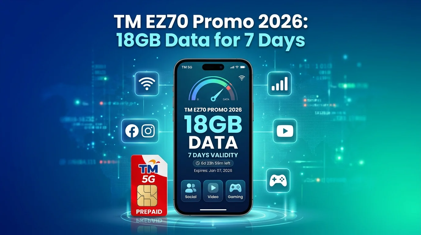 TM EZ70 Promo 2026 18GB Data for 7 Days